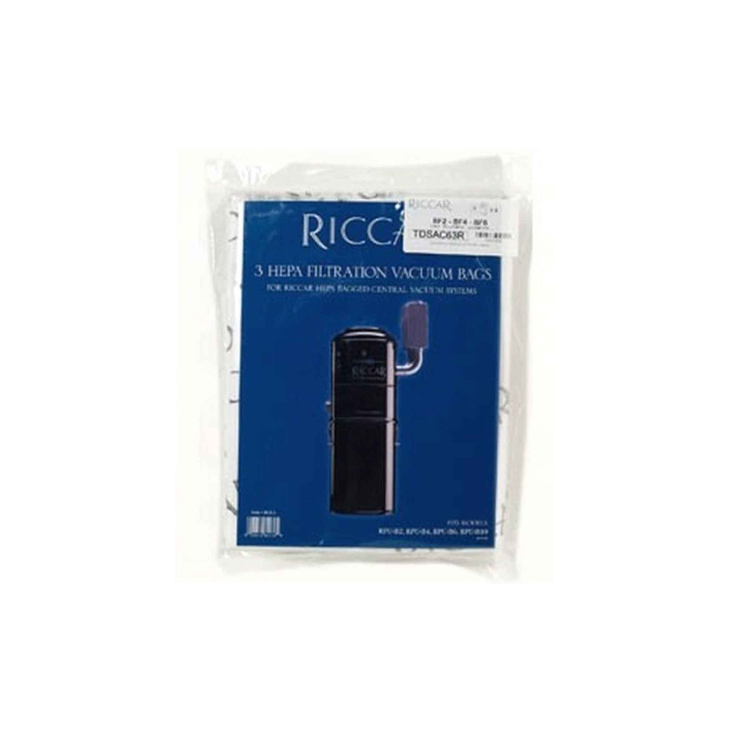 Riccar Central Vacuum Premium HEPA Media Bags (3 Pack) - RCB-HD3 at Steve Black's Vacuums