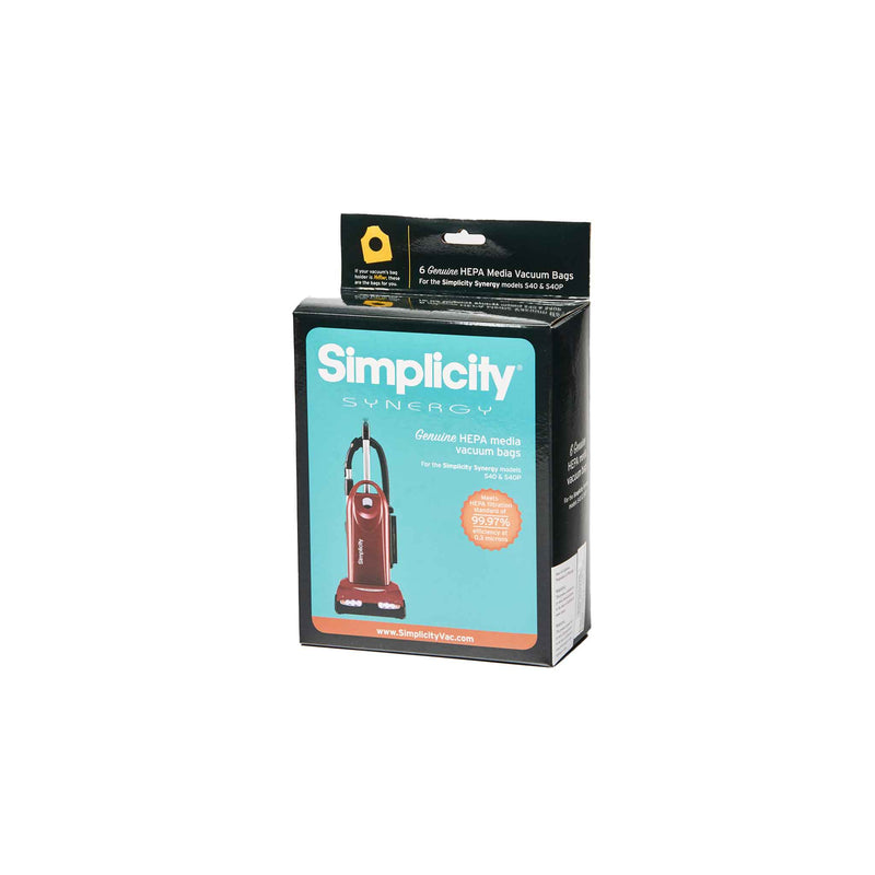Simplicity S40 Synergy HEPA Media Bags 6 SPH-6 | Steve Black's Vacuums